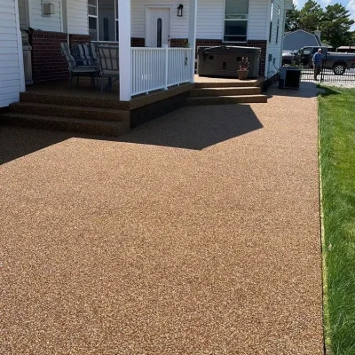 Rock Coating System pebblekoat glass